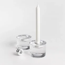 2 Adaptadores de velas Light switch, Aluminio