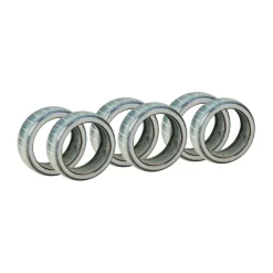6 Anillos para servilletas Nordic Sea, Soft blue