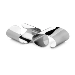 2 Anillos servilletero Radford brillante, acero inoxidable