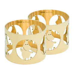 2 Anillos servilleteros Hilke X Mumins trol Moomin, Latón