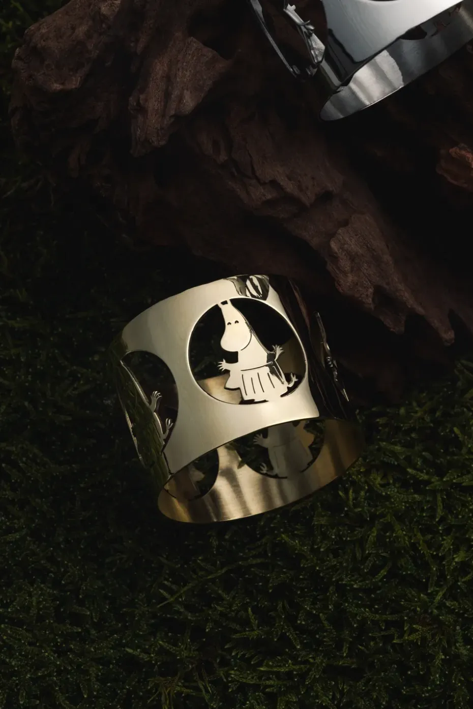 2 Anillos servilleteros Hilke X Mumins mamá Moomin, Latón
