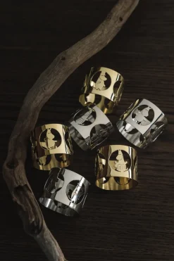 2 Anillos servilleteros Hilke X Mumins mamá Moomin, Latón