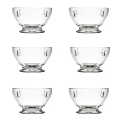 6 Boles de cristal Abeille 60 cl, Transparente