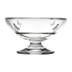 6 Boles de cristal con pie Abeille 20 cl, Transparente