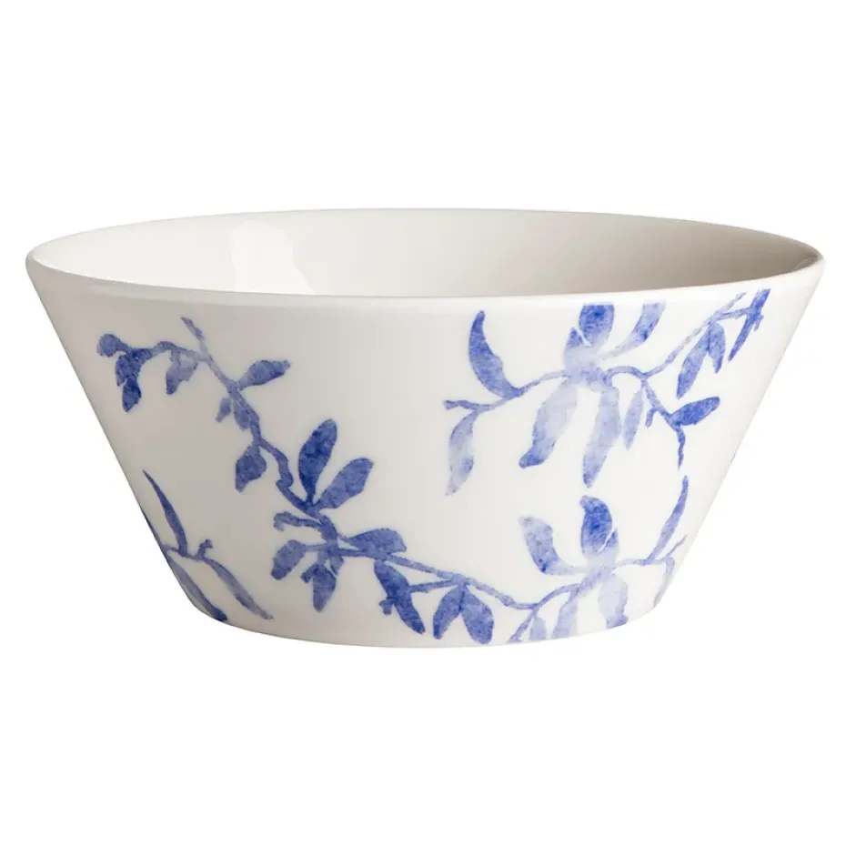 4 Boles para desayuno Havspil 60 cl, azul-blanco