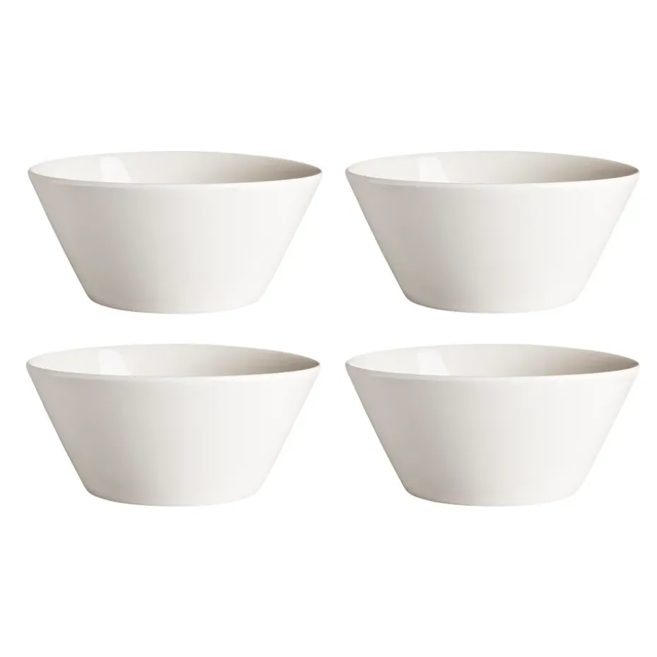 4 Boles para desayuno Kalk 60 cl, blanco