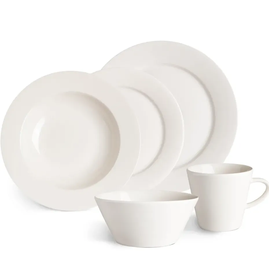 4 Boles para desayuno Kalk 60 cl, blanco