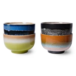 4 Boles 70's Ø13,5 cm, Groovy