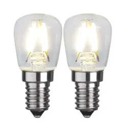 2 Bombillas E14 LED soft glow, 2,6 cm 2700K