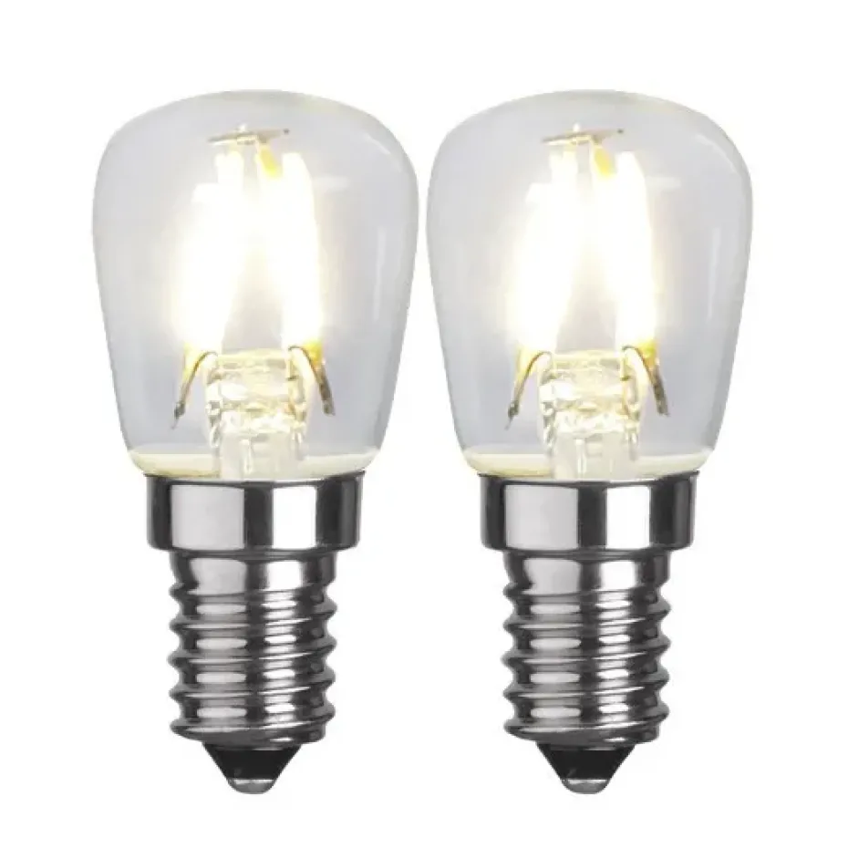2 Bombillas E14 LED soft glow, 2,6 cm 2700K