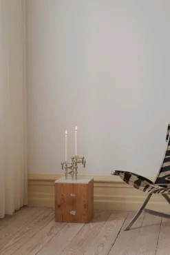 3 Candelabros STOFF Nagel, cromo