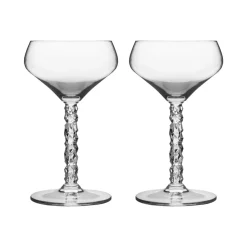2 Copas de cóctel Carat, transparente