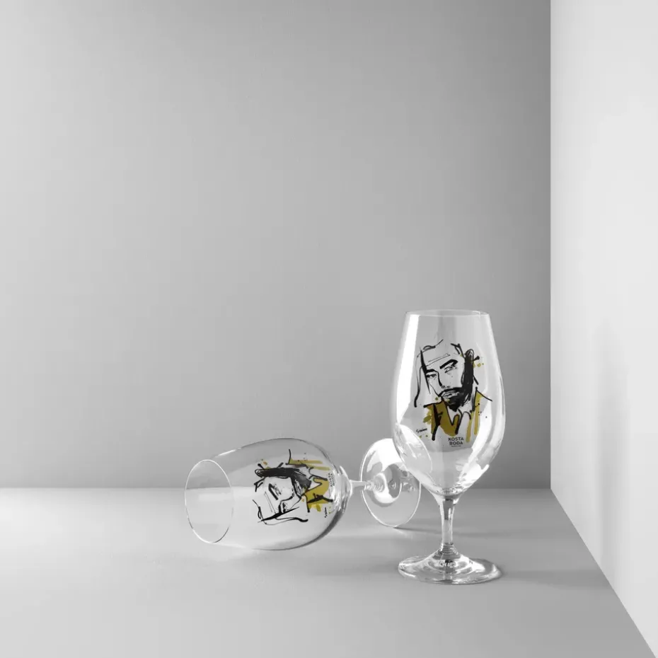 2 Copas de cerveza All about you 40 cl, Want him (verde), set de 2