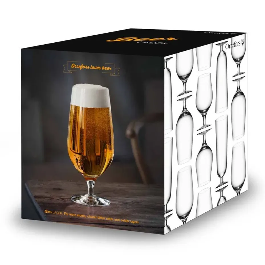 4 Copas de cerveza Beer Lager, 60 cl