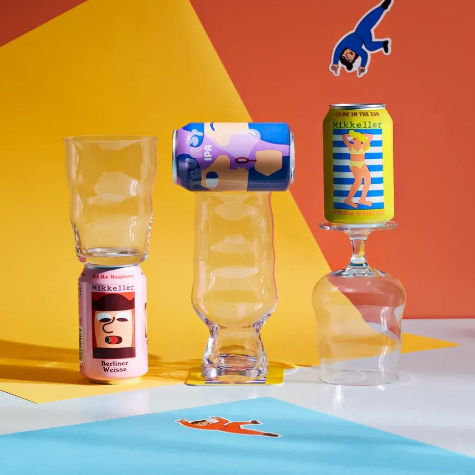 2 Copas de cerveza Mikkeller universal, 40 cl