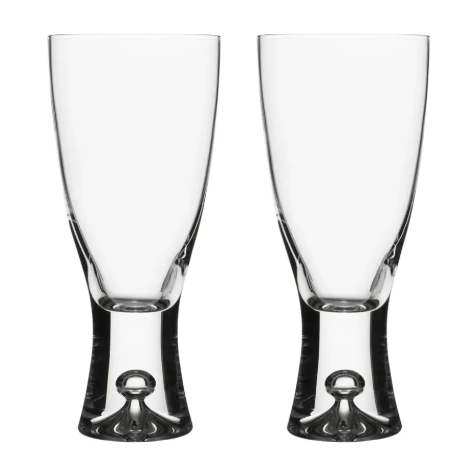 2 Copas de cerveza Tapio 30 cl, transparente