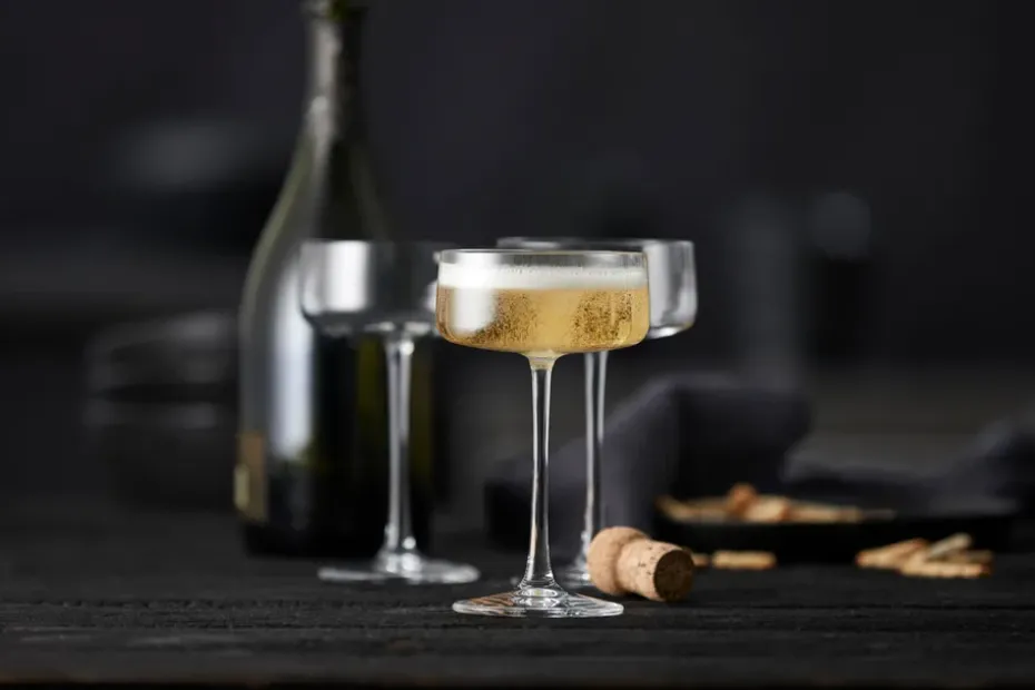4 Copas de champagne coupe Zero 26 cl, Cristal