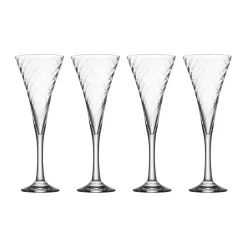 4 Copas de champagne Helena 25 cl, Transparente