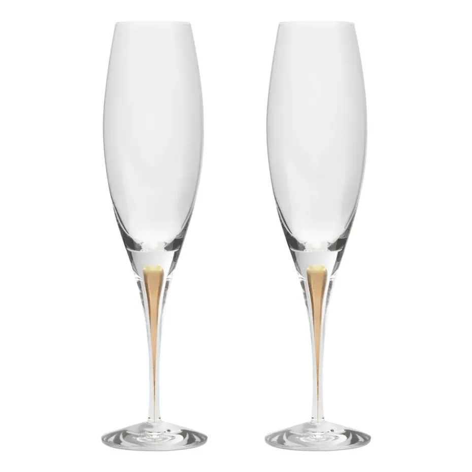2 Copas de champagne Intermezzo 26 cl, Dorado