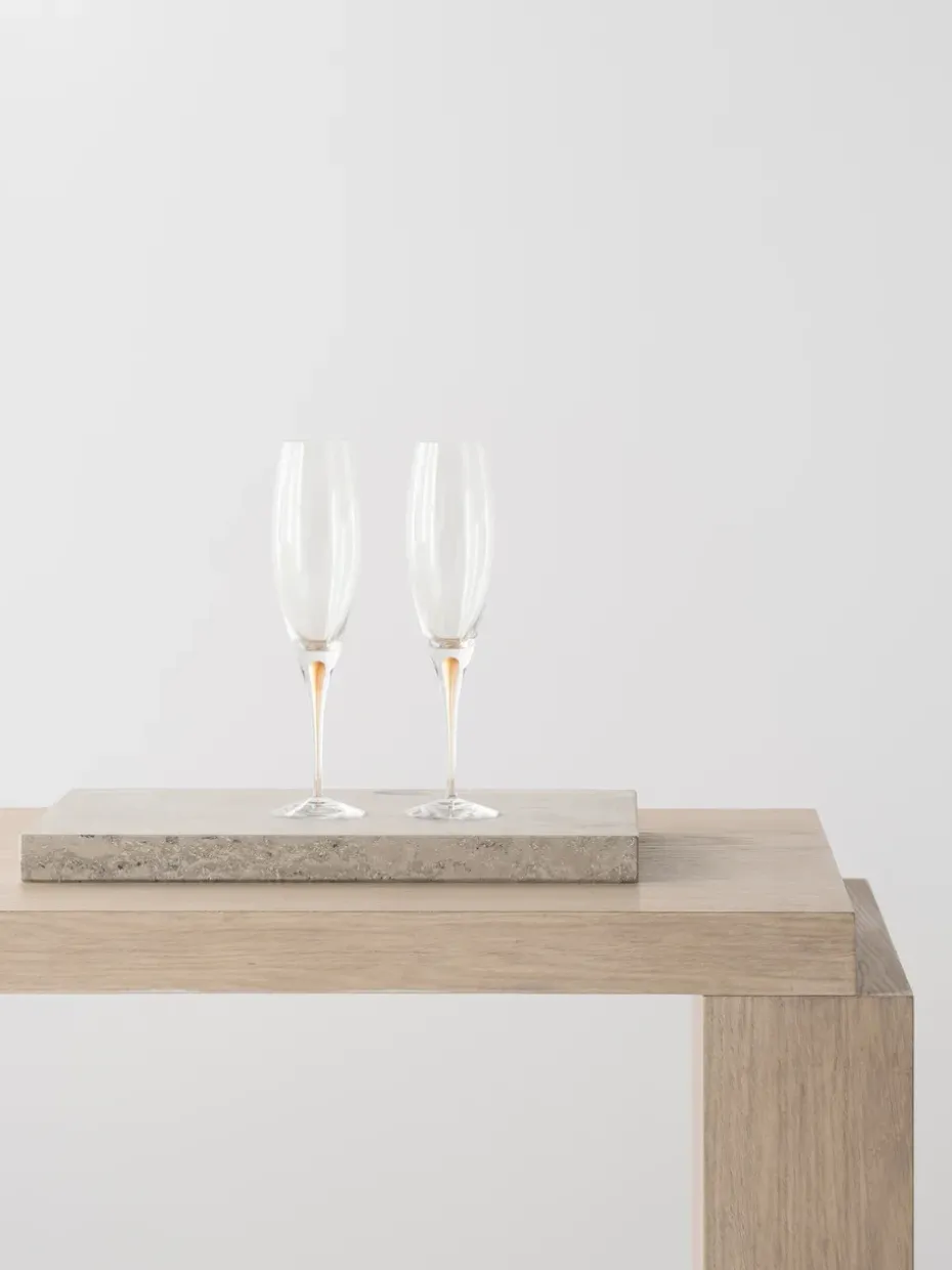 2 Copas de champagne Intermezzo 26 cl, Dorado