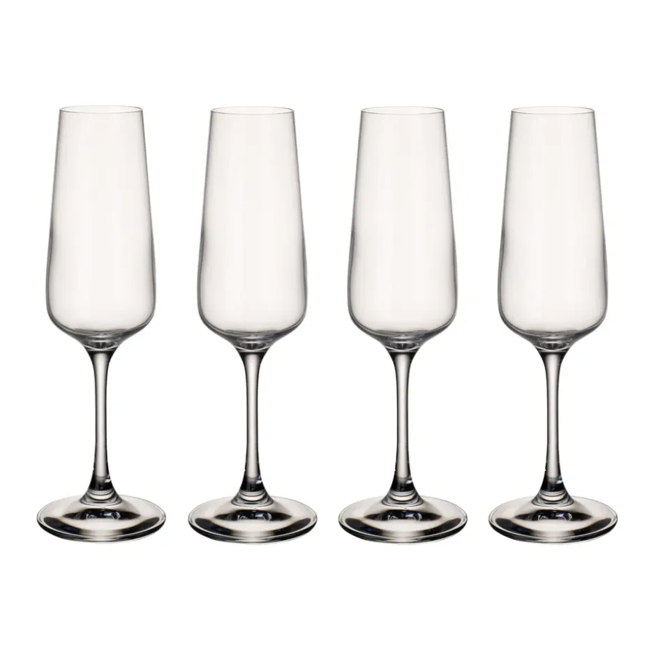 4 Copas de champagne Ovid, set de 4