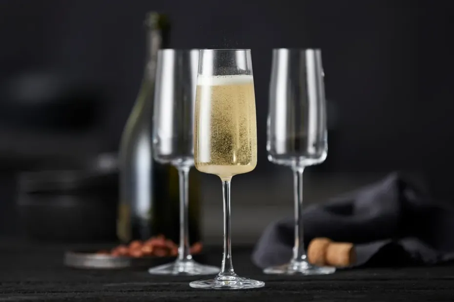 4 Copas de champagne Zero 30 cl, Cristal