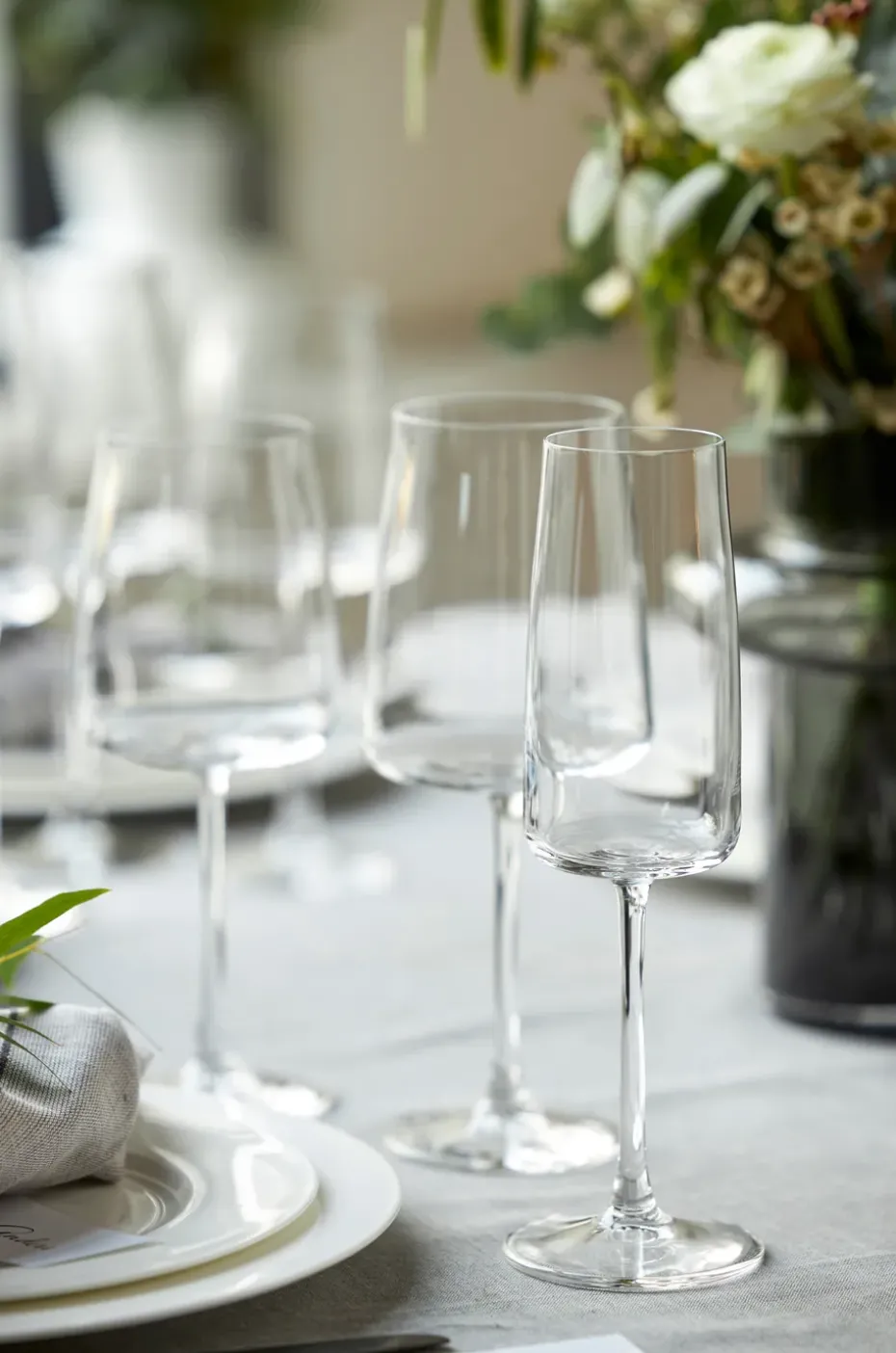 4 Copas de champagne Zero 30 cl, Cristal