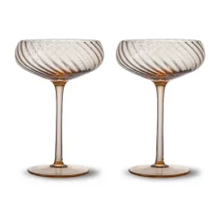 2 Copas de champán Opacity 30 cl, Melocotón