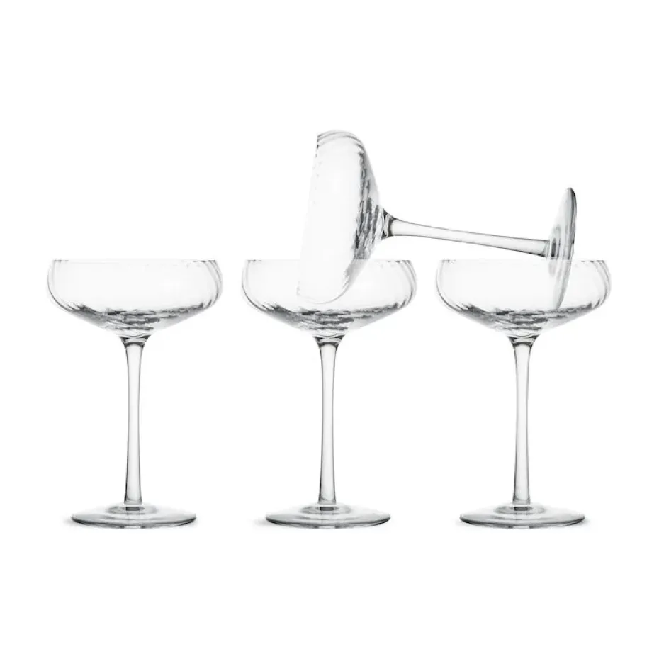4 Copas de champán Opacity 30 cl, Transparente