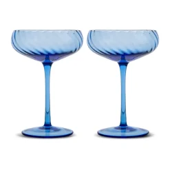 2 Copas de champán Opacity 30 cl, Azul