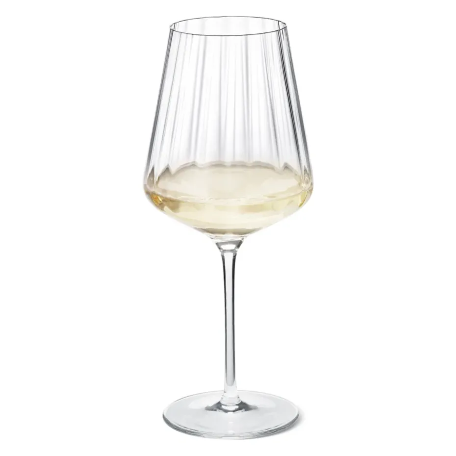 6 Copas de vino blanco Bernadotte, Cristalino