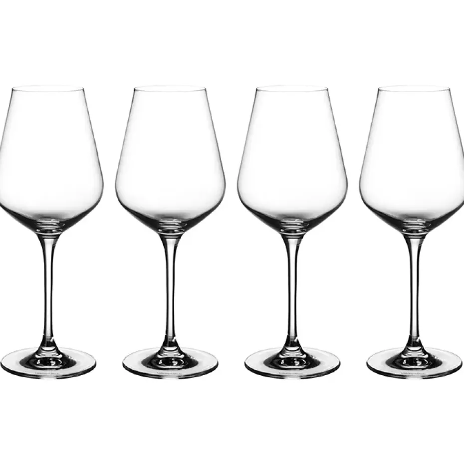 4 Copas de vino blanco La Divina, 38 cl