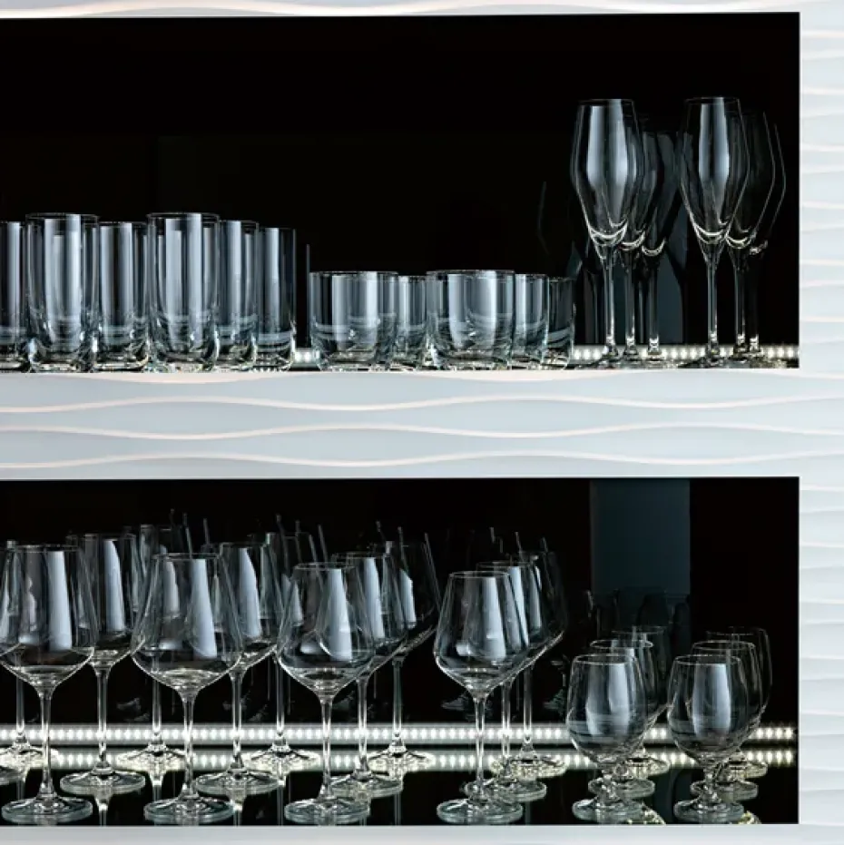 4 Copas de vino blanco La Divina, 38 cl