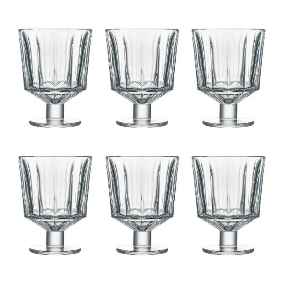 6 Copas de vino City 26 cl, Transparente