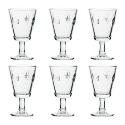 6 Copas de vino Fleur de Lys 24 cl, Transparente