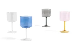 2 Copas de vino Tint 25 cl, azul-transparente