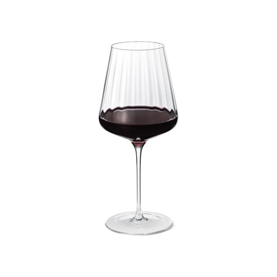 6 Copas de vino tinto Bernadotte, Cristalino