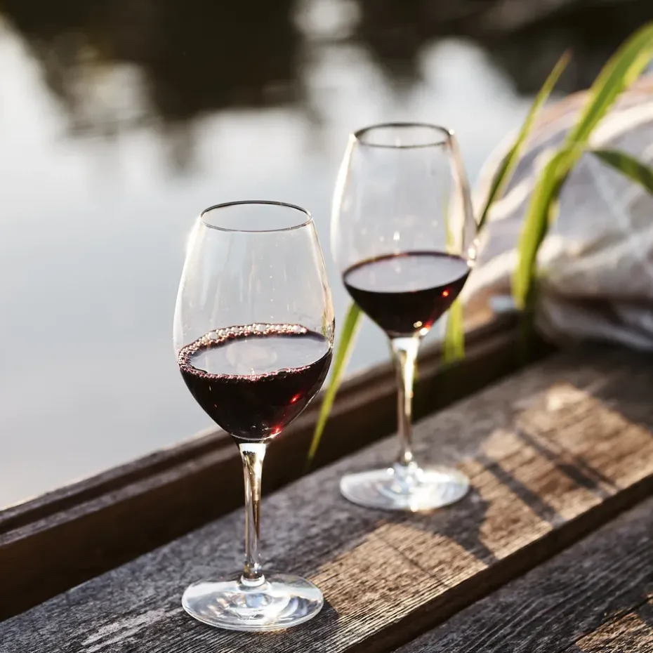 4 Copas de vino tinto Karlevi, 45 cl