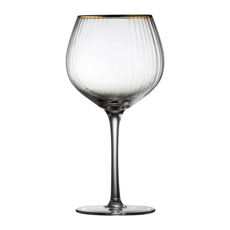 4 Copas gin tonic Palermo Gold 65 cl, Transparente-oro