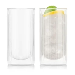 2 Copas para gin térmicos doble pared Douro Bar 30 cl, Transparente
