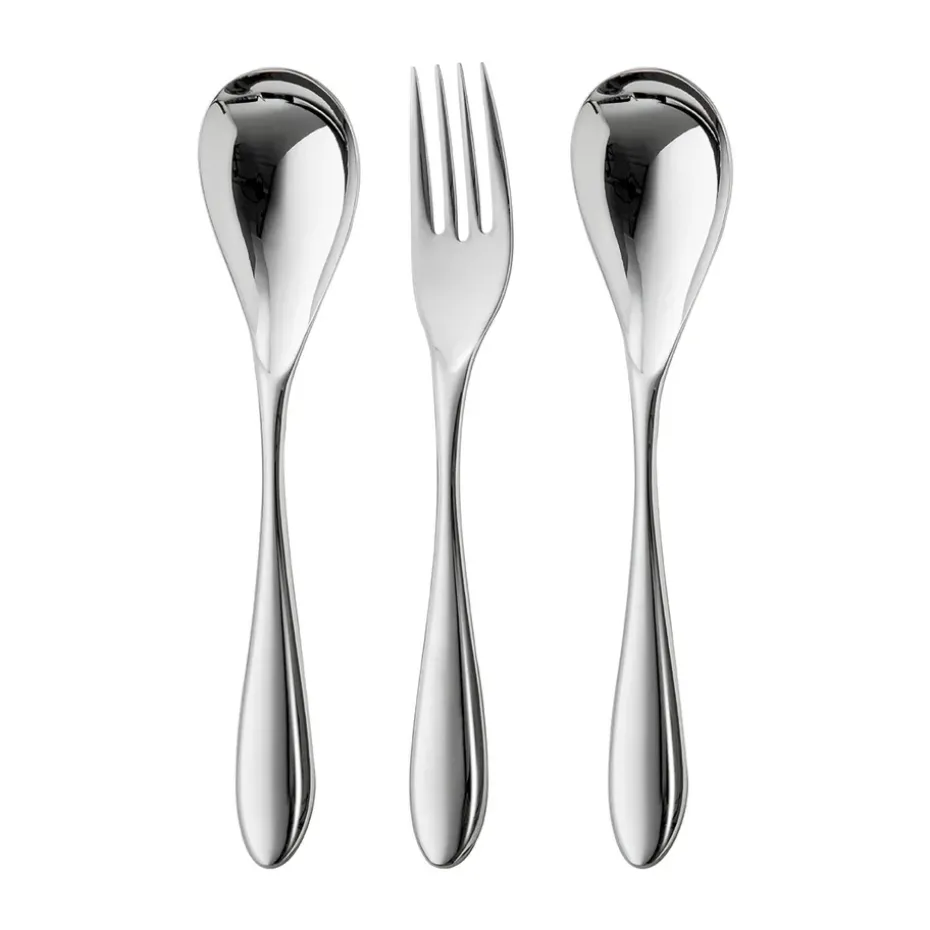 3 Cubiertos de servir Bourton Bright, acero inoxidable