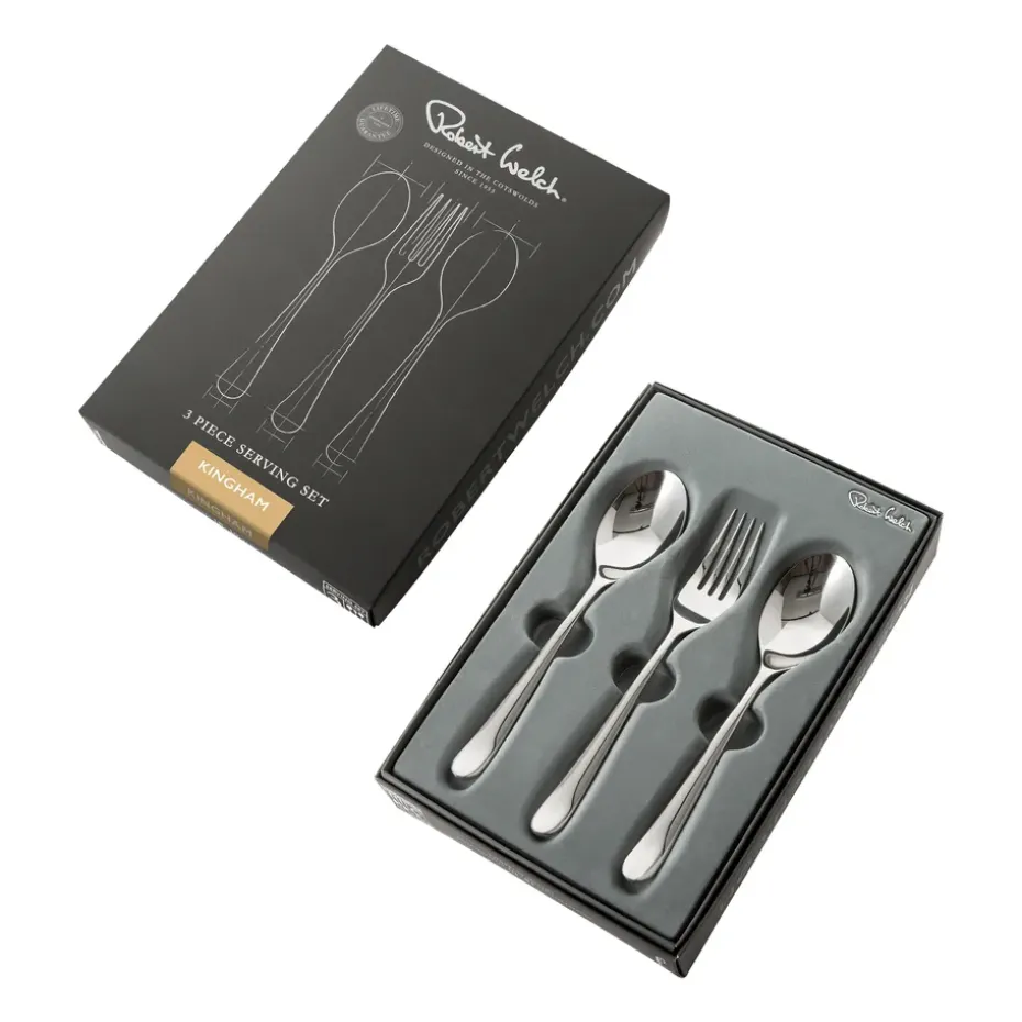 3 Cubiertos de servir Kingham Bright, acero inoxidable