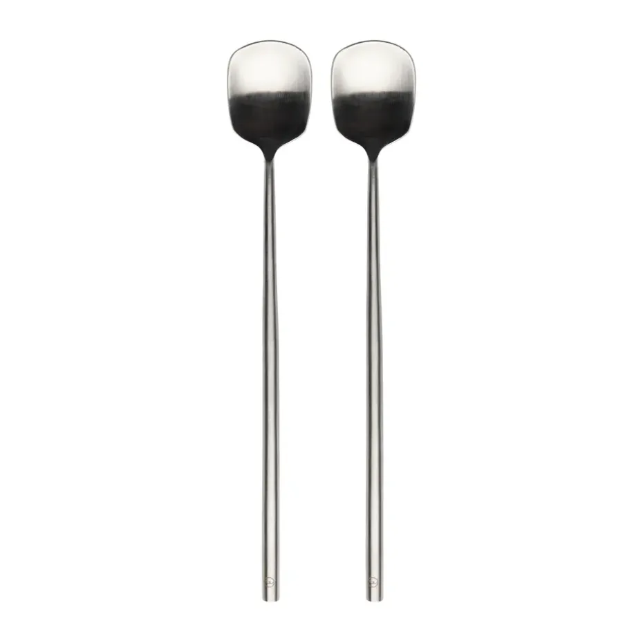 2 Cucharas alargadas Ernst, Acero inoxidable