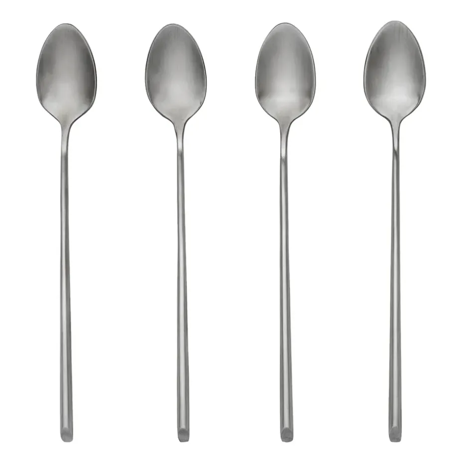 4 Cucharas alargadas Sletten, Flana satin forged