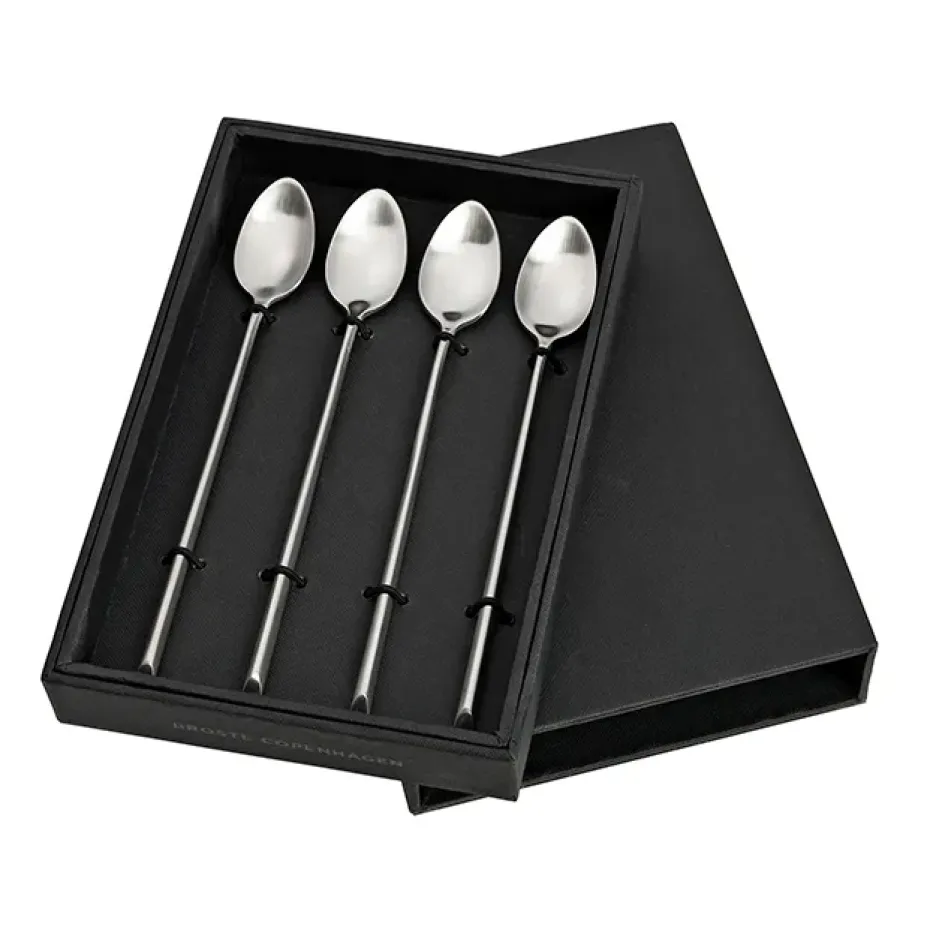 4 Cucharas alargadas Sletten, Flana satin forged