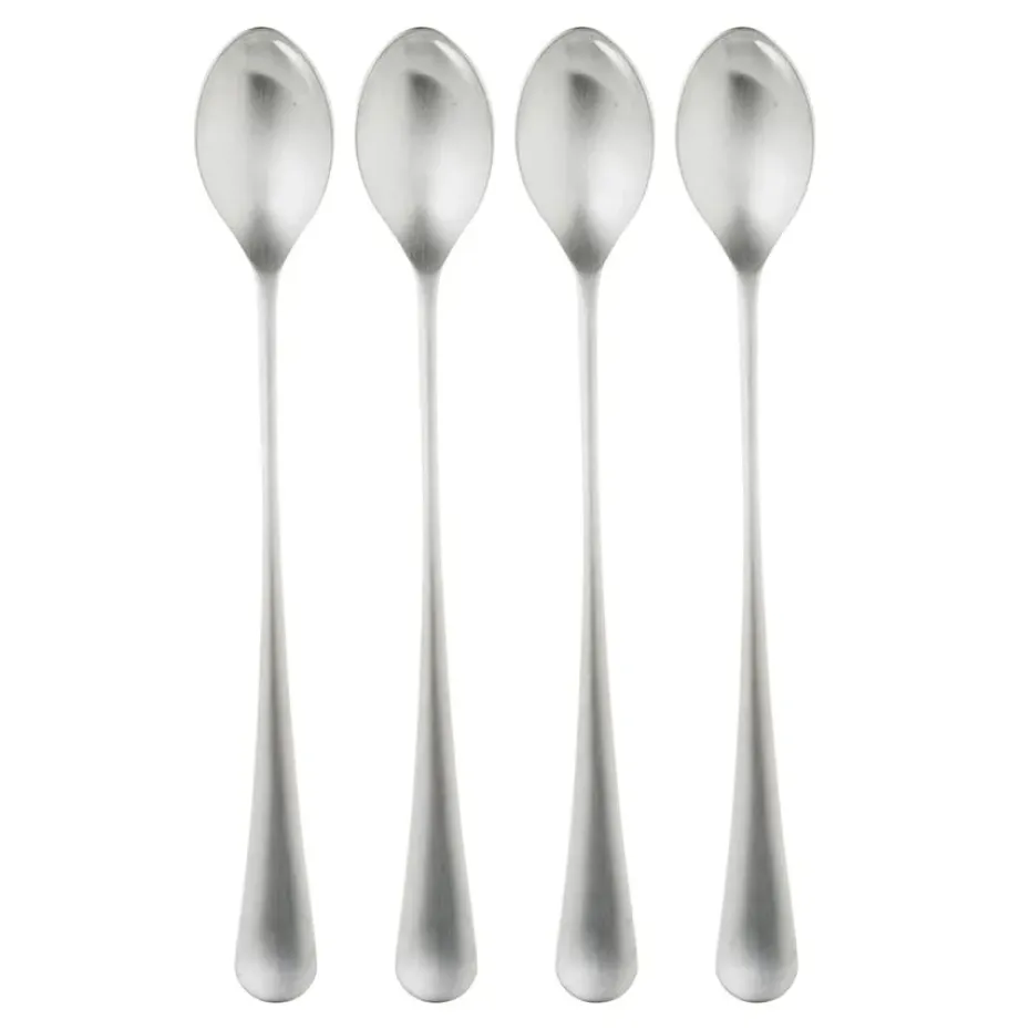 4 Cucharas de café con leche Radford mate, acero inoxidable