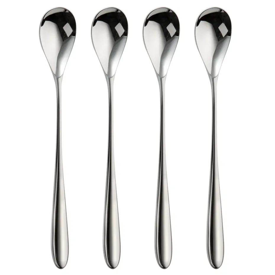 4 Cucharas de café con leche Bourton Bright, acero inoxidable