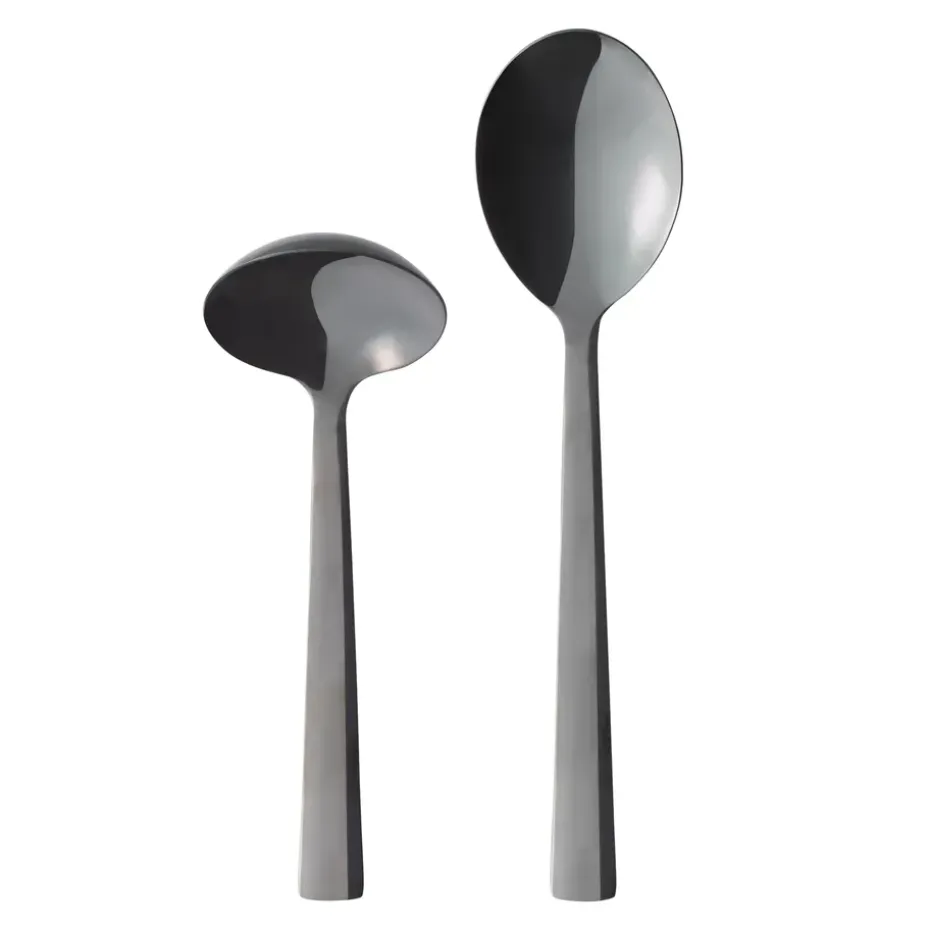 2 Cucharas de servir Raw, negro