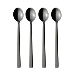 4 Cucharillas de café con leche Raw, Black