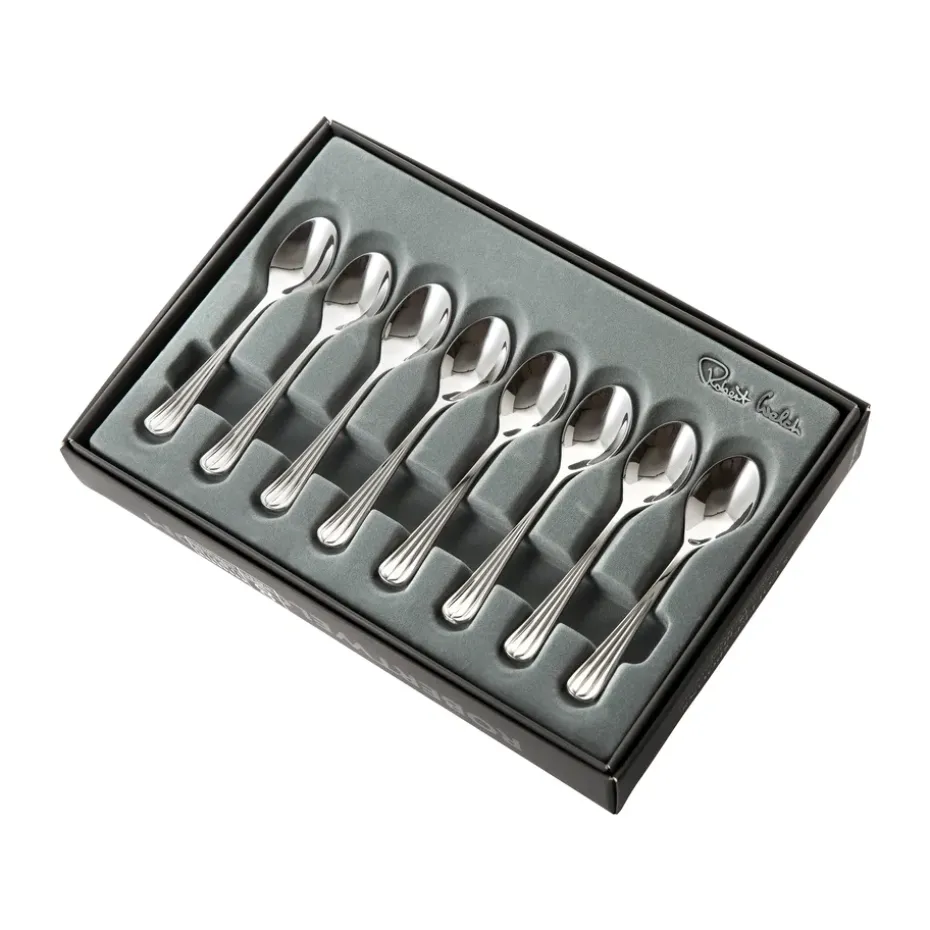 8 Cucharillas de café Palm Bright, acero inoxidable